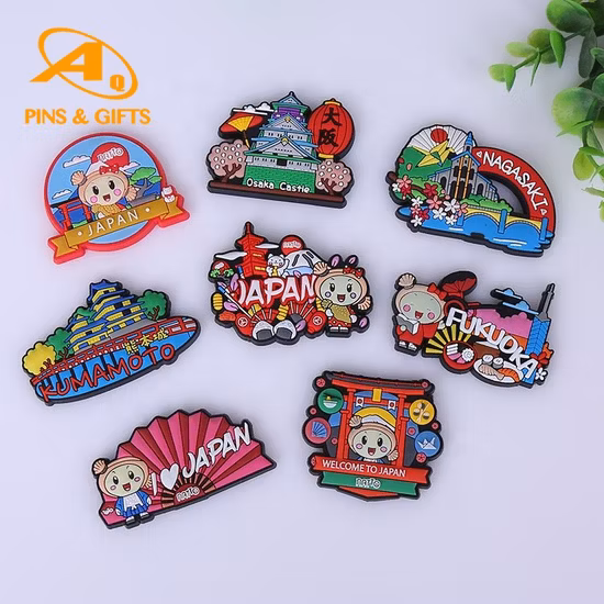 Tin PVC Plate Tourist Rubber Flexible Refrigerator Souvenir Fridge Magnet for Promotion Gifts