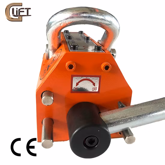 CE Certificatied China Maufacturer Supply 100kg-6000kg Manual Magnetic Lifter Permanent Magnet Crane (PML-A)