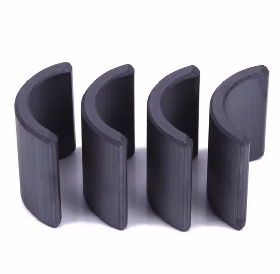 Arc Shape Permanent Hard Ferrite Magnet for Micro Motor
