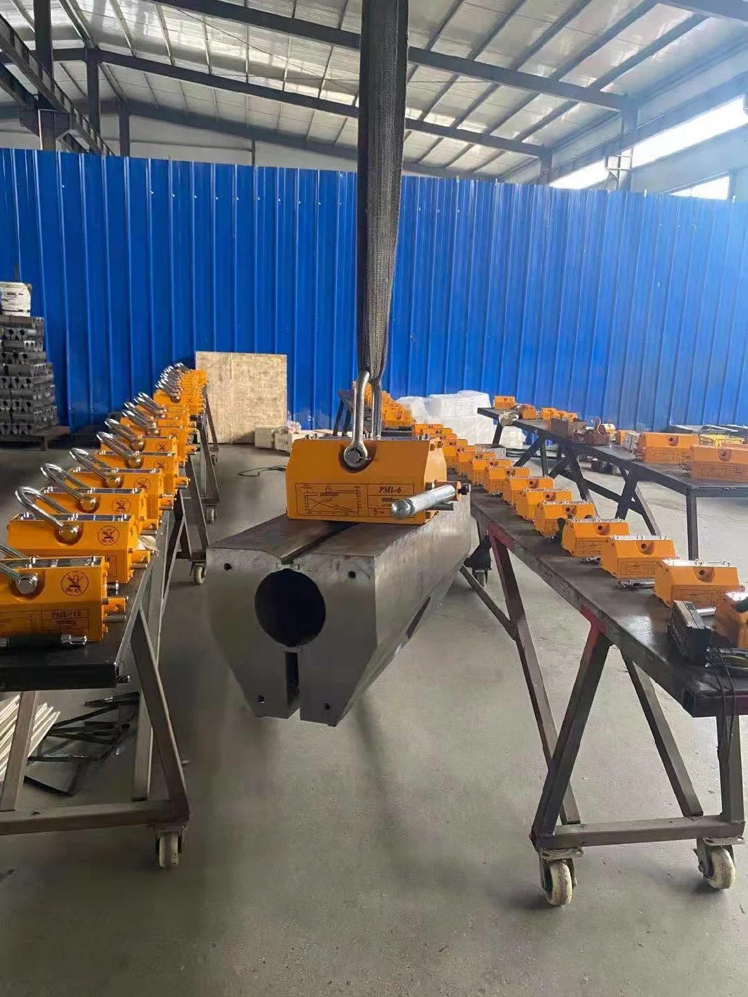 Hand Manual Operate Strong Permanent Pipe Magnetic Lifter for Thick Plate