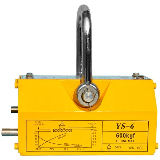 Manual Lifting Magnet Hand Operated Permanent Magnetic Lifter 600kg