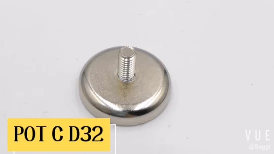 Strong Magnetic Assembly with External Male Thread Neodymium Pot Magnet